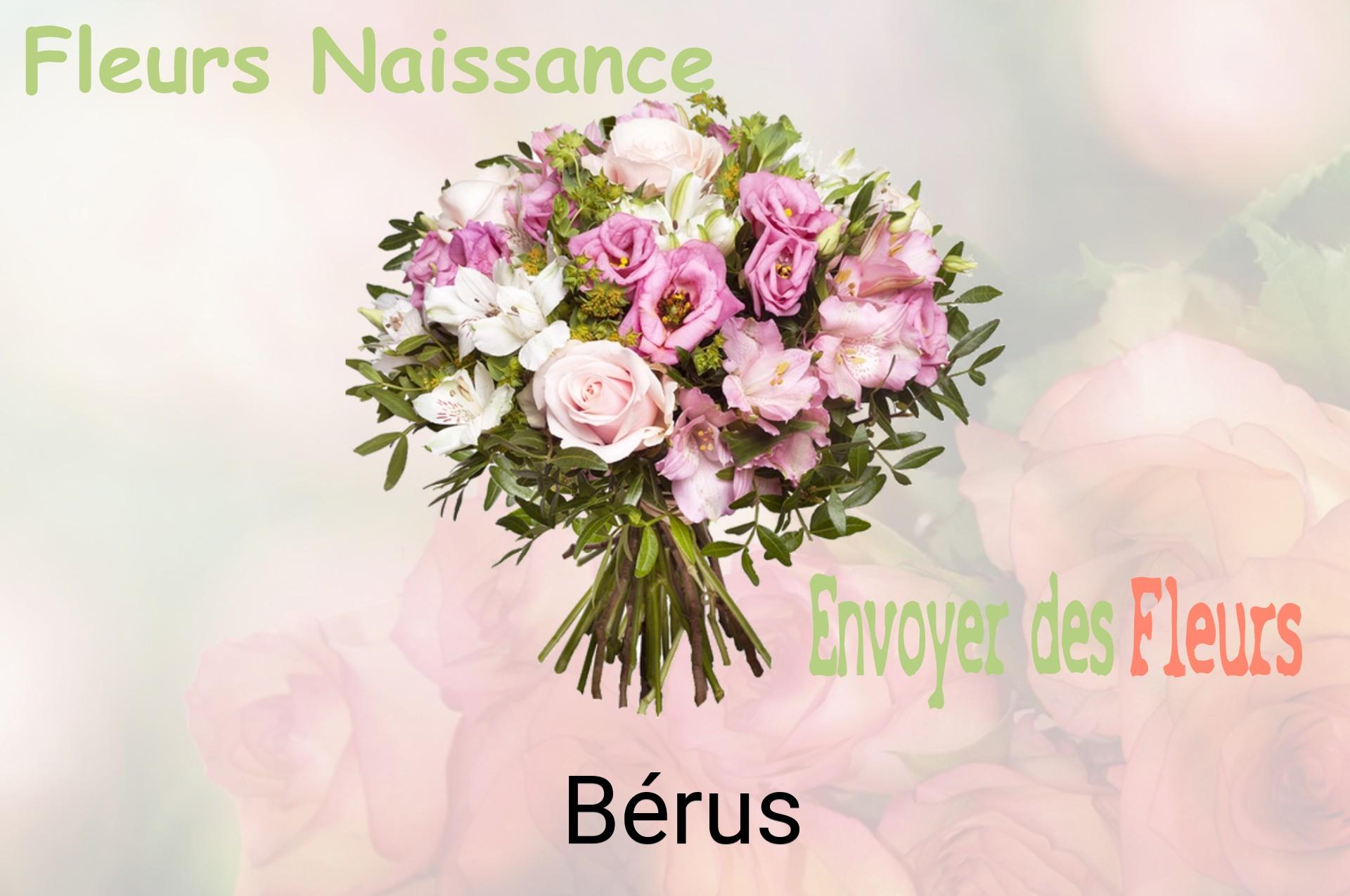 Bouquet de fleurs de naissance livré à Bérus
